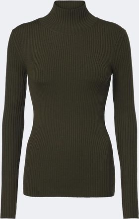 Victoria Beckham Ribbed-knit wool-blend sweater