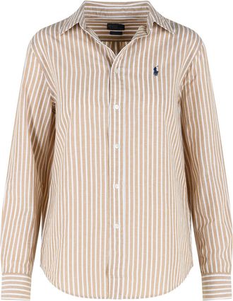 Polo Ralph Lauren Beiges Baumwoll- und Leinenhemd Classics von Polo Ralph Lauren