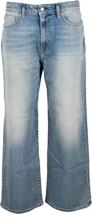 Diesel Krashee Jeans - Dames - Loose Fit Jeans - Blauw - W26 - Katoen - Jeans