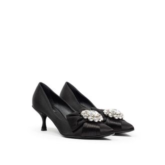 Dolce & Gabbana Womens Black Viscose Pumps