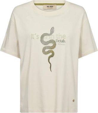 Mos Mosh T-Shirts - Dames - T-shirts - Beige - L - Tops