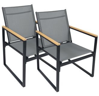 VCM 2 Unids Set Silla De Jard&iacute;n Silla De Sal&oacute;n Ofrece Alta Comodidad De Asiento Dimensiones Aprox. Al. 83 X An. 54 X T. 65 Cm Sillas De Jard&iacute;n Muebles De 