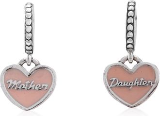 Pandora Mother And Daughter Split Heart Silver Dangle