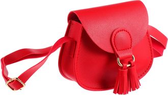 Aboofan 1pc Childrens Tassel Satchel Kids Tote Bag Little Girls Wallet Girls Bag Wallet for Sling for Kids Tote Mini Cute Shoulder Pu Small Satchel Red Messen