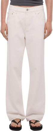 Helmut Lang Organic Cotton Jeans in Matte White at Nordstrom, Size 30