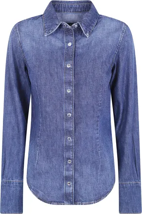 7 For All Mankind Shirt Regular Fit Clear Shirt Rainfall