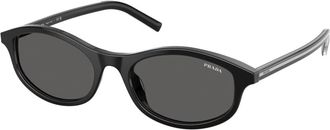Prada D17S Zonnebril - Dames - Accessoires - Zwart - Maat: 52 MM