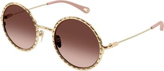 Chloé CH0230S 002 Womens Sunglasses Gold Size 53
