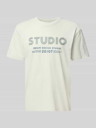 Tom Tailor Denim Relaxed Fit T-Shirt aus reiner Baumwolle in Mint, Gr&ouml;&szlig;e XXL