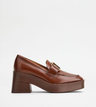 Tod's Platform Loafers in Leather
