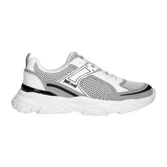Just Cavalli Schoenen, Heren, Grijs, 46 EU, Leer, 80Qa 3Sh 5 Zse 66 Sneakers