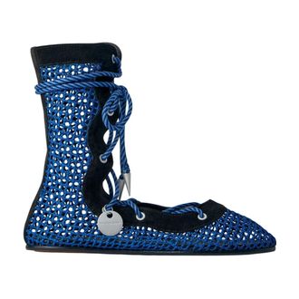 Kiko Kostadinov Lace-up Boots, female, Blue, Size: 10 US Reticella Lace Up Boot