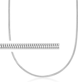 Ross-Simons Italian 2.4mm Sterling Silver Snake-Chain Necklace