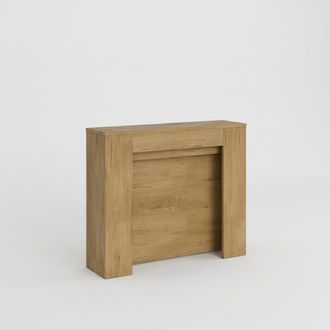 Itamoby Consola Extensible Para Entrada O Comedor, Capacidad Para 10 Personas, 90&times;25-211 Kiba - Natural