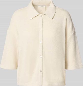 OPUS Strickshirt aus Viskose-Mix mit Polokragen Modell Sitrica in Beige, Gr&ouml;&szlig;e 36