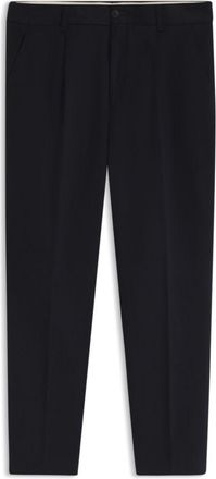 BOSS Tapered-fit pants in Italian micro-patterned fabric