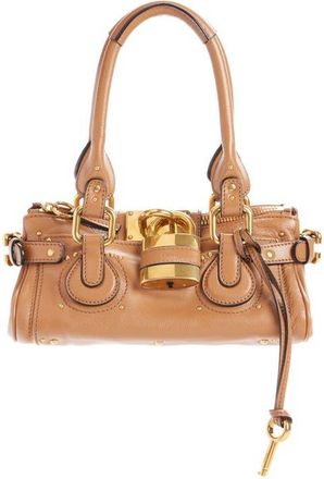 Chlo&eacute; Small Paddington Leather Satchel in Mustang Brown at Nordstrom