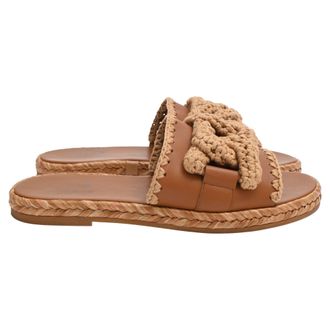 Tod's Tods Kate Slides in Brown Leather