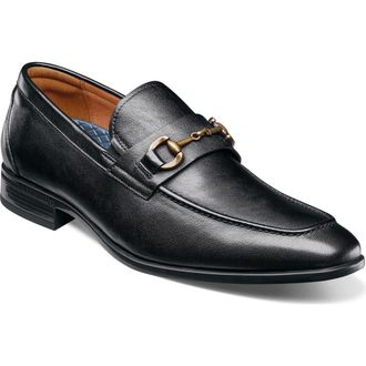 Florsheim Zaffiro Mock Toe Bit Loafer in Black at Nordstrom, Size 10.5