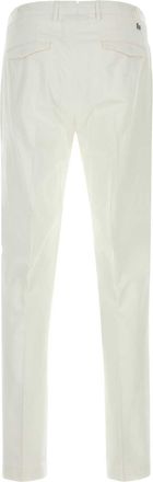 Pantaloni Torino Mens Stretch Cotton Trousers White Elastane