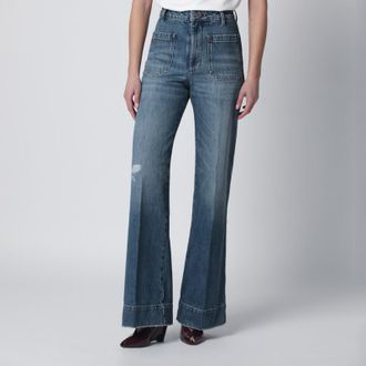 Victoria Beckham New Alina jeans in worn blue wash