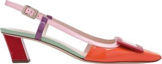 Roger Vivier Belle Vivier 45 Slingback Pumps - Dames - Pumps - Veelkleurig - 36 EU - Leer - Schoenen