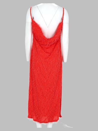 Bottega Veneta Fil Coup&eacute; Rayon Dress - Red