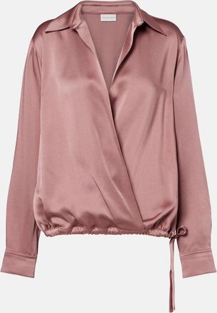 Dries Van Noten Top a portafoglio in raso