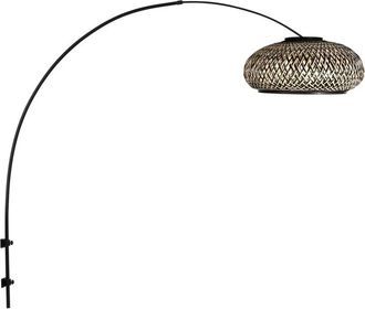 Steinhauer Steinhauer - aplique de pared - Sparkled Light - negro - bambú