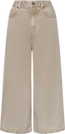 Pinko Wide Jeans - Dames - Loose Fit Jeans - Beige - W26 - Jeans