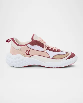 Christian Louboutin Mara Mixed Leather Runner Sneakers
