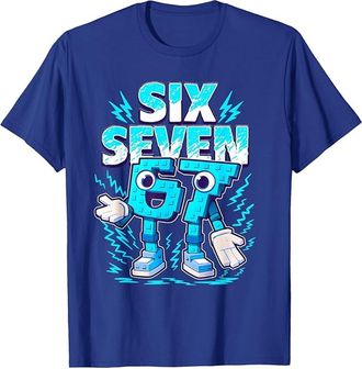 Generic Funny Meme 67 Six Seven Number Kids Boys Girls Teens Funny Trendy 6 7 Hands T-Shirt Multicoloured Italian Brainrot Tops