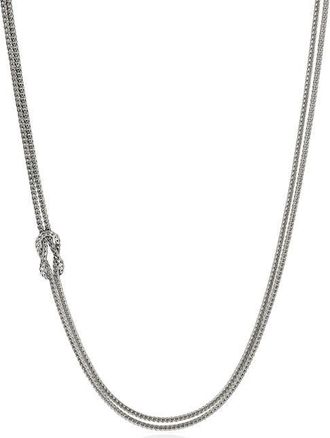 John Hardy Love Knot Necklace in Silver at Nordstrom, Size 18