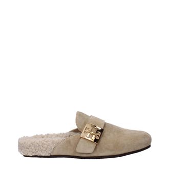 Tory Burch Tory Burch Mellow Clogs und Slides Damen Wildleder Beige/Haselnuss
