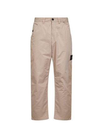 Stone Island Logo Cotton Trousers