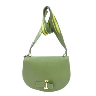 Delvaux Pre-owned Cross Body Bags, female, Green, Size: ONE SIZE Pre-owned Leather Shoulder Bag