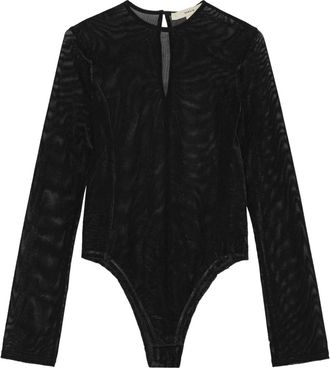 Remain Body in rete e velluto - Nero