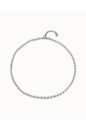 UNOde50 Pulse Bead Necklace in Silver at Nordstrom