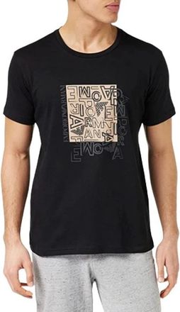 Emporio Armani Graphic Patterns Crew Neck T-Shirt - Heren - T-shirts - Zwart - XL - Tops