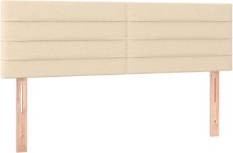 vidaXL Cabeceros 2 Unidades Tela Color Crema 72x5x78/88 Cm Vidaxl