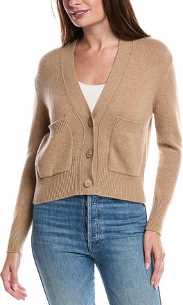 Fort&eacute; Cashmere Pocket V-Neck Cashmere Cardigan