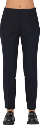 Rosso35 Technische broek met darts - Dames - Slim Fit Broeken - Blauw - 5XL - Polyester - Broeken