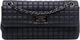 Chanel Pre-owned Shoulder Bags, female, Blue, Size: ONE SIZE Pre-owned Leather chanel-bags