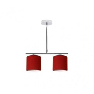 Fabrilamp Fab 1.523 / 2-ROSSO Lampada planetaria Cromo/rosso 2xe14 (62x43)