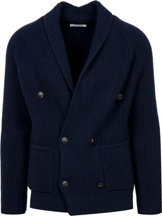 Gran Sasso Sweaters Blauw - Heren - Vesten - Blauw - XL - Wol - Truien & Vesten