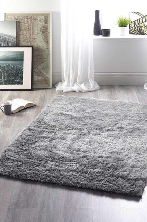 Origin Store Glamour/Shimmer Rug in Silver | Size: 120 cm x 170 cm