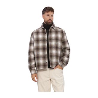 Drykorn Overhemden, Heren, Bruin, L, Dieggo P Overshirt