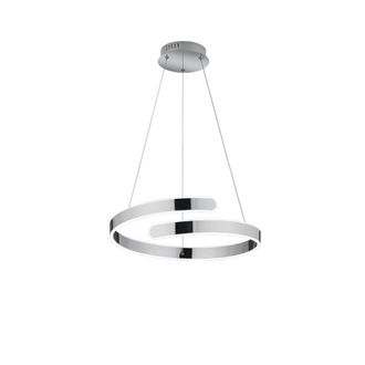 Reality Parma Sospensione Led 37w 4500lm, 4000k Cromo Con Dimmerazione Ad Interruttore D.50cm