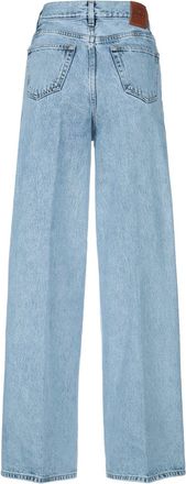Toteme Womens Wide Leg Denim Coolblue Cotton Jean