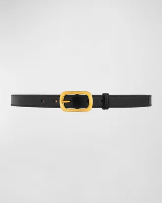 Vaincourt La Petite Captivante Leather & Brass Belt
